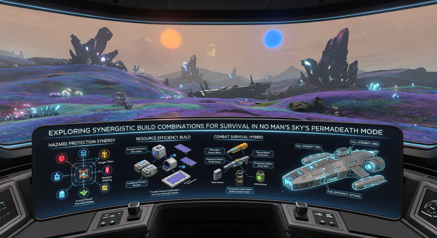 Detailed view of a customized starship and multi-tool combination used for Permadeath survival runs