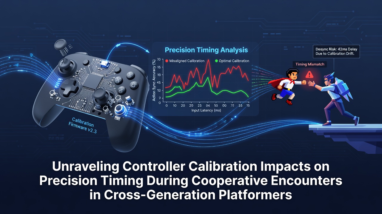 Controller calibration interface showing deadzone adjustments and input response curves for cross-generation platformer gameplay